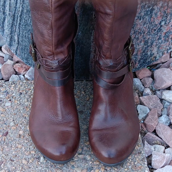 Pikolinos Verona tall brown leather slouchy knee high heeled boots womens 9.5 - Picture 4 of 11
